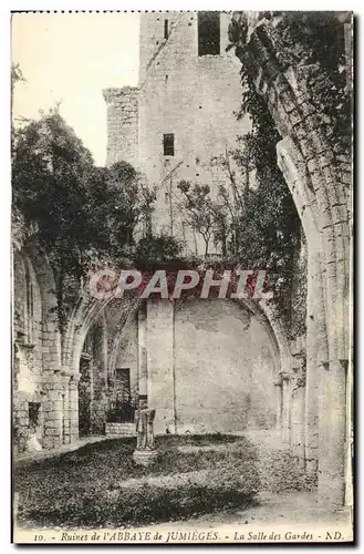 Ansichtskarte AK Ancienne Abbaye de Jumieges Ruines de L Abbaye de La Salle des Gardes