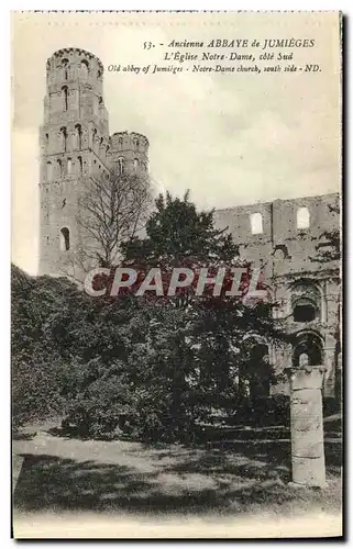 Cartes postales Ancienne Abbaye de Jumieges L Eglise Notre Dame