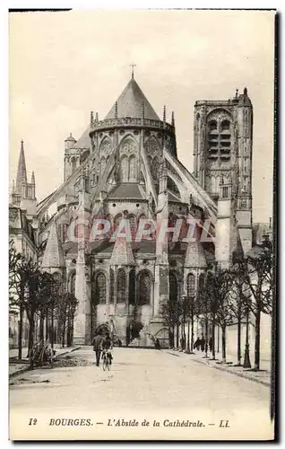 Cartes postales Bourges L Abside de la Cathedrale