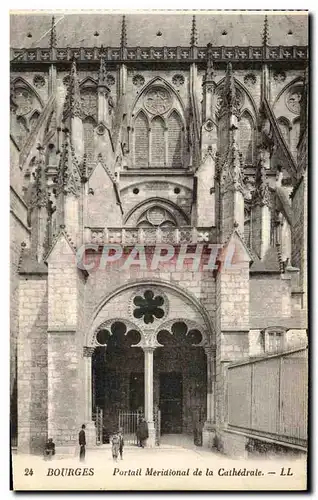 Cartes postales Bourges Portail Meridional de la Cathedrale