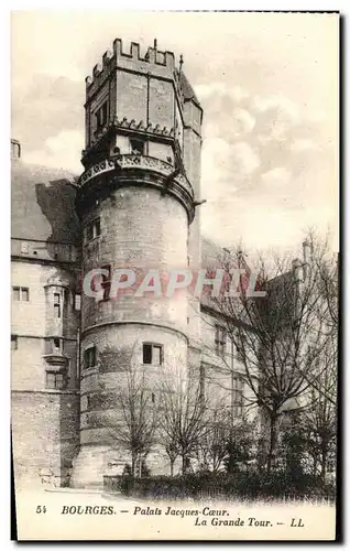 Cartes postales Bourges Le Palais Jacques Coeur La Grande Tour