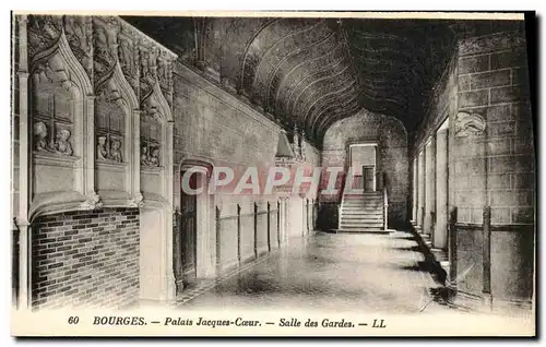 Cartes postales Bourges Le Palais Jacques Coeur Salle des Gardes