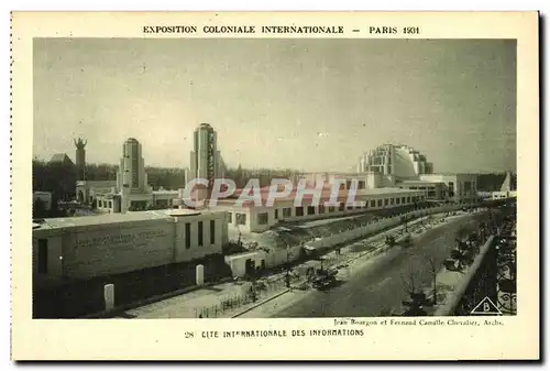 Cartes postales Exposition Colonlale Internationale 1931 Paris Cite internationale des informations