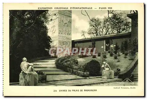 Cartes postales Exposition Colonlale Internationale 1931 Paris Entree Du Palais De Madagascar