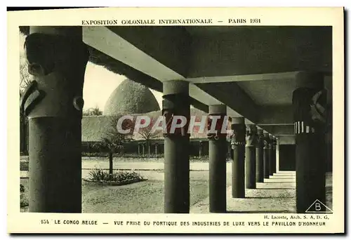 Ansichtskarte AK Exposition Colonlale Internationale 1931 Paris Vue Prise Du Portique Des Industries De Luxe Vers