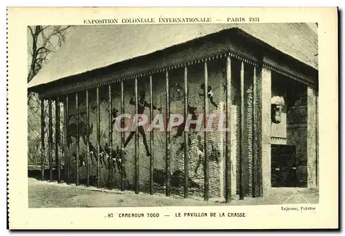 Ansichtskarte AK Exposition Colonlale Internationale 1931 Paris Cameroun Le Pavillon de la chasse