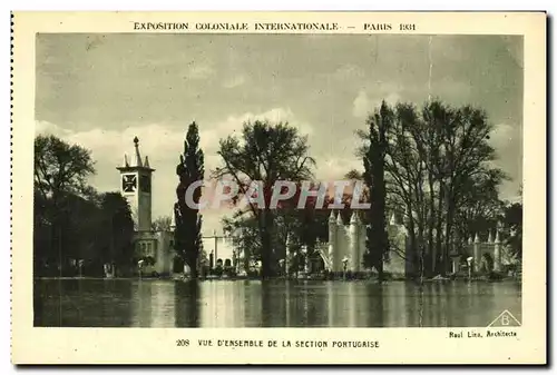 Cartes postales Exposition Colonlale Internationale 1931 Paris Vue D Ensemble De La Section Portugaise