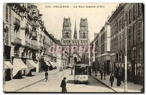 Cartes postales Orleans La Rue Jeanne d Arc
