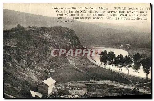 Ansichtskarte AK Vallee de la Meuse Fumay roches de l Uf