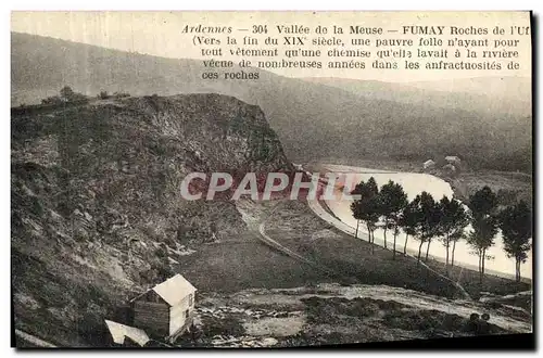 Cartes postales Vallee de la Meuse Fumay roches de l Uf