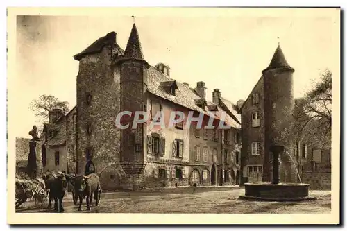 Ansichtskarte AK La Tolede Auvergnate Salers Vieilles Maisons sur la Grande Place