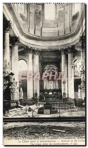 Ansichtskarte AK La Grande Guerre Arras Interieur de la Catherale Militaria