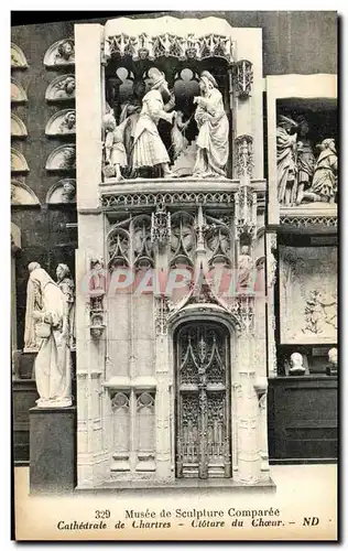 Ansichtskarte AK Musee de Sculpture Comparee Cathedrale de Chartres Ctoture du Choeur