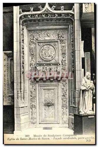 Ansichtskarte AK Musee de Sculpture Comparee Eglise de Saint Maclou de Rouen Facade