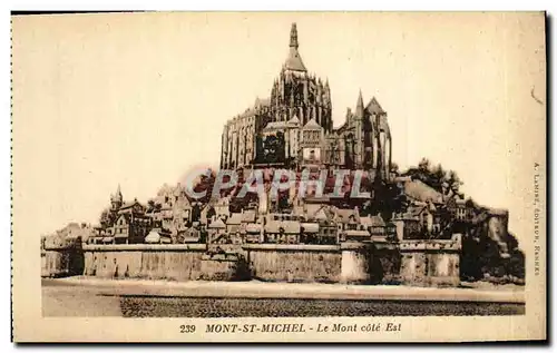 Cartes postales Mont St Michel Le Mont Cote Est