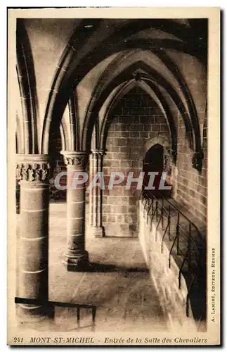 Cartes postales Mont St Michel Entree de la Salle des Chevaliers