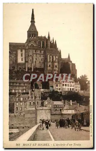 Ansichtskarte AK Mont St Michel L Arrivee d un Train