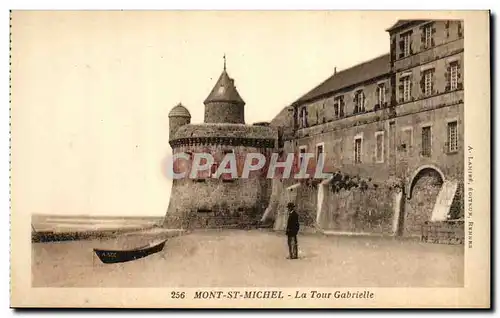 Ansichtskarte AK Mont St Michel La Tour Gabrielle