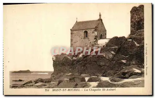 Cartes postales Mont St Michel La Chapelle St Aubert