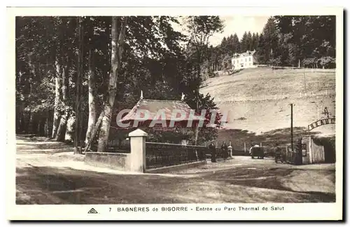 Ansichtskarte AK Bagneres de Bigorre Entree du Parc Thermal de Salut