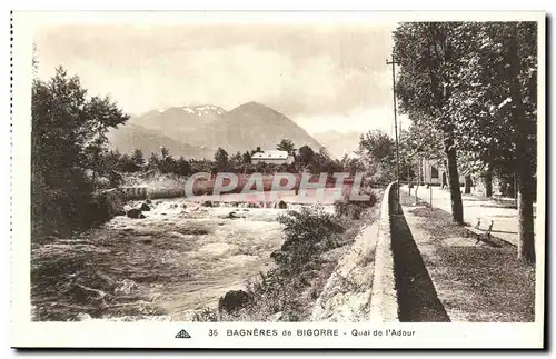 Ansichtskarte AK Bagneres de Bigorre Quai de l Adour