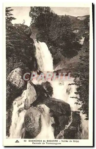 Cartes postales Bagneres de Bigorre La Vallee de Gripp Cascade de Tramzaygues