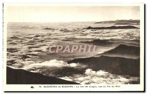 Ansichtskarte AK Bagneres de Bigorre La mer de nuages vue du Pix de Midi