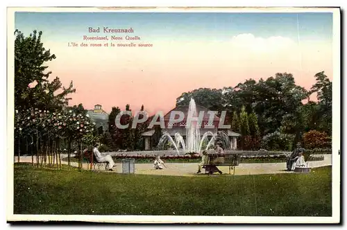 Cartes postales Bad Kreuznach Roseninsel Neue Quelle