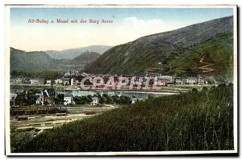 Cartes postales Alf Bullay a Mosel mit der Burg Arras