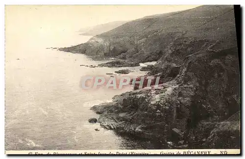 Cartes postales Environs de Plougasnou Grottes de Becanery