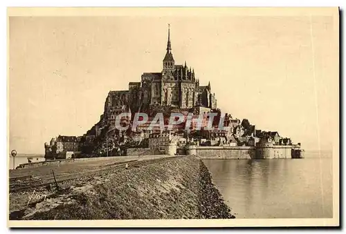 Cartes postales Le Mont St Michel Le Mont a L arrivee