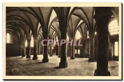 Ansichtskarte AK Le Mont St Michel Abbaye Salle des Chevaliers