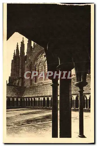 Ansichtskarte AK Le Mont St Michel Abbaye La Cloitre