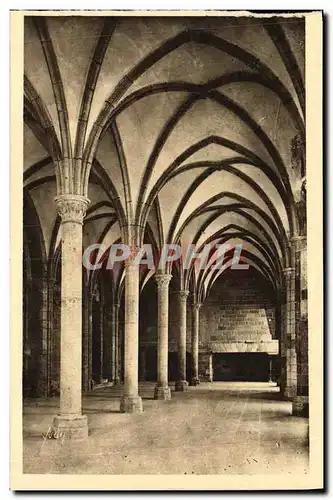 Cartes postales Le Mont St Michel Abbaye Salle des Hotes