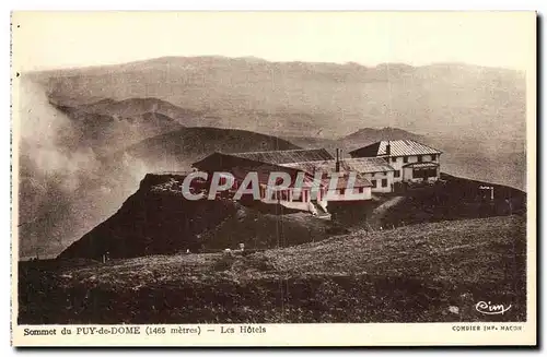 Cartes postales Le Puy de Dome Sommet Les Hotels