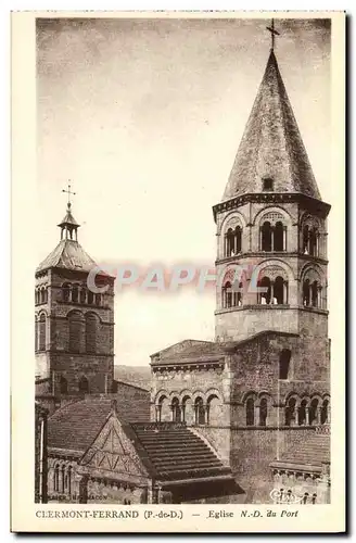 Cartes postales Clermont FErrand Eglise Notre Dame du port