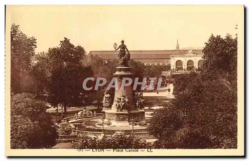 Cartes postales Lyon Place Carnot