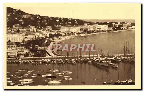 Cartes postales Cannes La Jetee et la Croisette Bateaux