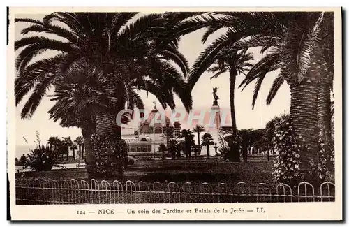 Ansichtskarte AK Nice Un Coin des Jardins et Palais de la Jetee