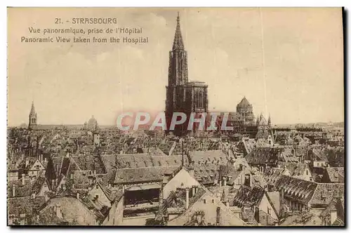 Ansichtskarte AK Strasbourg Vue Panoramique prise de L Hopital