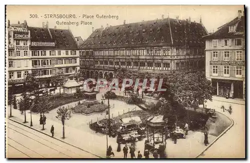 Cartes postales Strasbourg Place Gutenberg