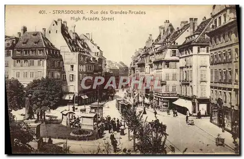 Cartes postales Strasbourg Rue des Grandes Arcades