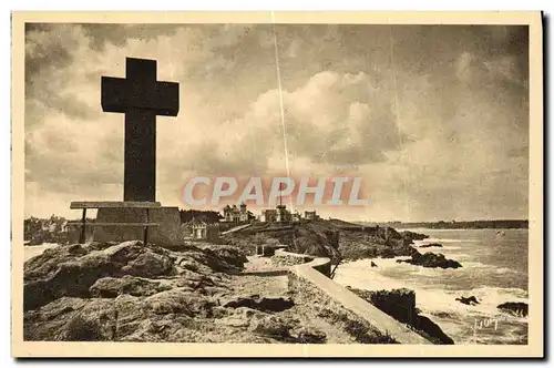 Ansichtskarte AK Cote D Emeraude Saint Lunaire La Croix de La Pointe du Decole