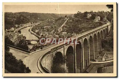 Cartes postales Cote D Emeraude Dinan Le Viaduc de Lanvallay et le Vallee de la Rance