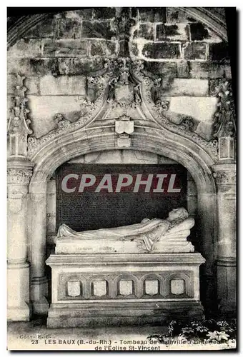 Cartes postales Les Baux Tombeau Mainville a l interieur de L Eglise St Vincent