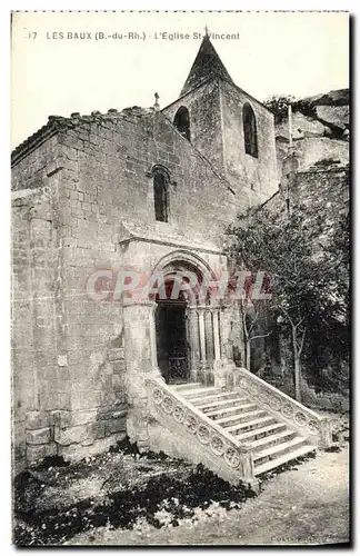 Cartes postales Les Baux L Eglise St Vincent