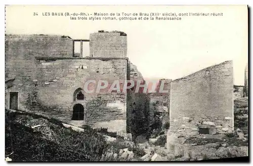 Cartes postales Les Baux Maison de la Tour de Brau