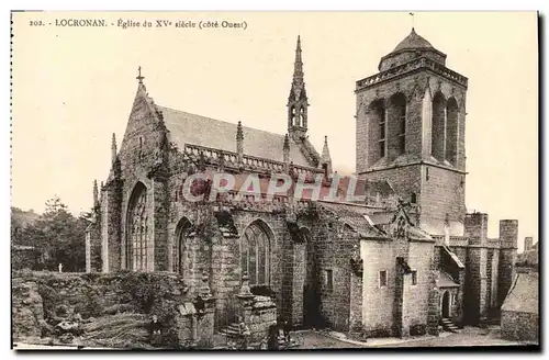 Ansichtskarte AK Locronan Eglise du 15eme