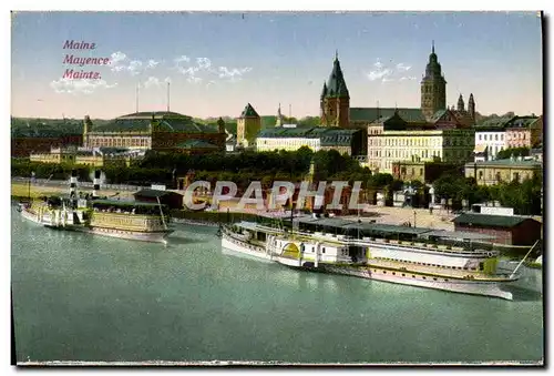 Cartes postales Mainz Bateau