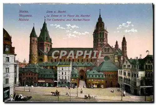 Cartes postales Mainz Dom u Markt